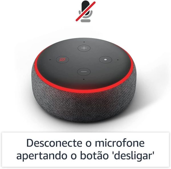 Echo Dot (3ª Geração): Smart Speaker com Alexa - Cor Preta - Image 2