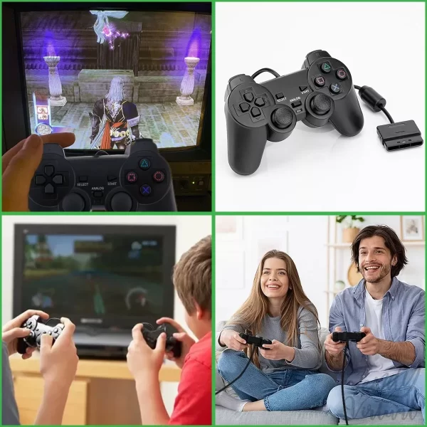Controle Ps2 Joystick Com Fio Analógico Plug And Play - Image 3