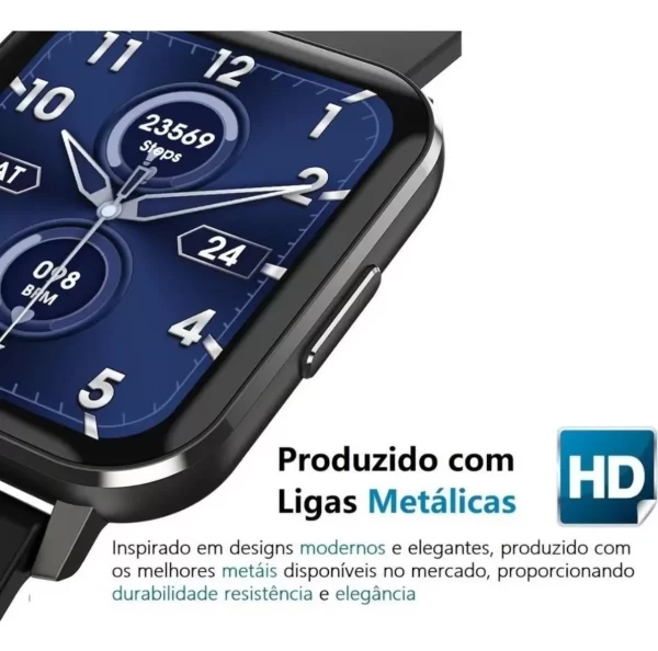Relógio Smartwatch DTX HD Tela 1.78 Frequência Cardíaca - Image 7
