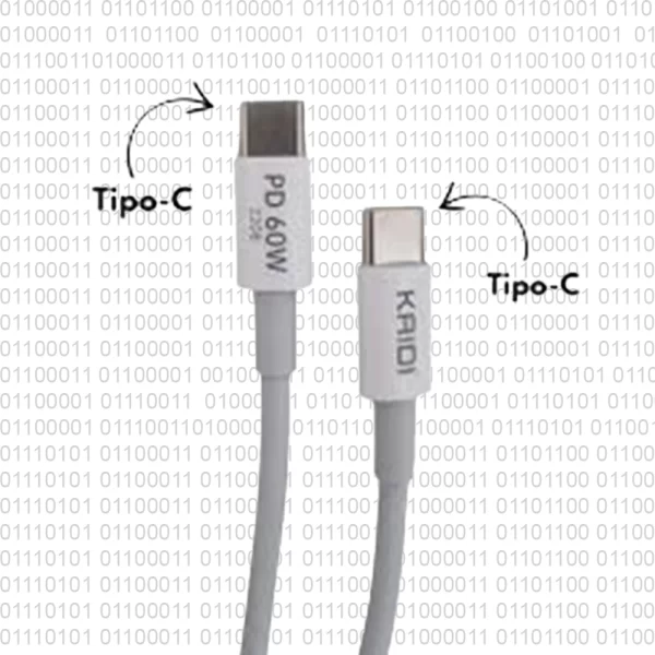 Cabo de Dados e Carregamento Turbo Tipo-C para Tipo-C - Image 2