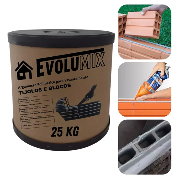 Argamassa Polimérica Evolumix 25kg - Imagem 2